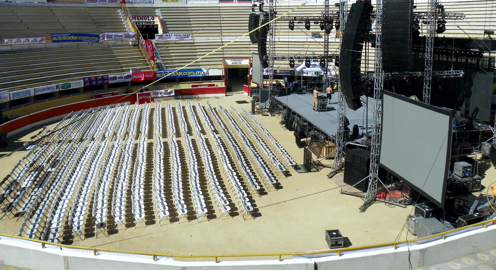 Escenarios profesionales para conciertos